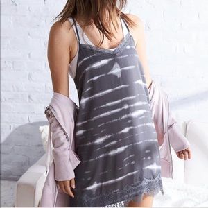 NWT Aerie Satin And Lace Slip Dress M